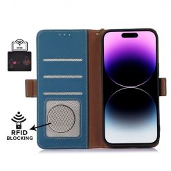 Kryty na mobil | Samsung Galaxy A16 4G/5G Peňaženkové puzdro RFID Leather case modré | Kryty na mobil