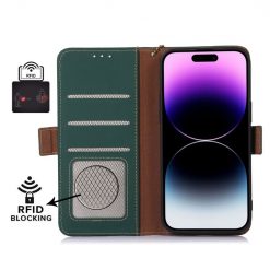 Samsung Galaxy A16 4G/5G Peňaženkové puzdro RFID Leather case zelené | Kryty na mobil Kryty na mobil | Samsung Galaxy A16 4G/5G Peňaženkové puzdro RFID Leather case zelené | Kryty na mobil