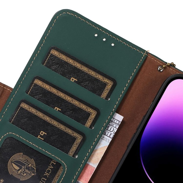 Samsung Galaxy A16 4G/5G Peňaženkové puzdro RFID Leather case zelené | Kryty na mobil Kryty na mobil | Samsung Galaxy A16 4G/5G Peňaženkové puzdro RFID Leather case zelené | Kryty na mobil