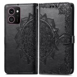 Peňaženkové puzdro Embossing Pattern Mandala Flower čierne – HMD Skyline