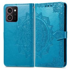 Kryty na mobil | Peňaženkové puzdro Embossing Pattern Mandala Flower modré – HMD Skyline | Kryty na mobil