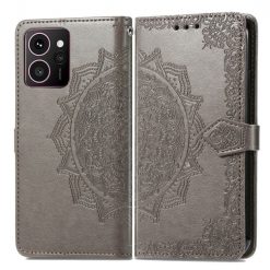 Peňaženkové puzdro Embossing Pattern Mandala Flower sivé – HMD Skyline