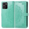 Kryty na mobil | Peňaženkové puzdro Embossing Pattern Mandala Flower čierne – HMD Skyline | Kryty na mobil