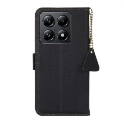 Kryty na mobil | Peňaženkové puzdro RFID Leather case čierne – Xiaomi 14T | Kryty na mobil