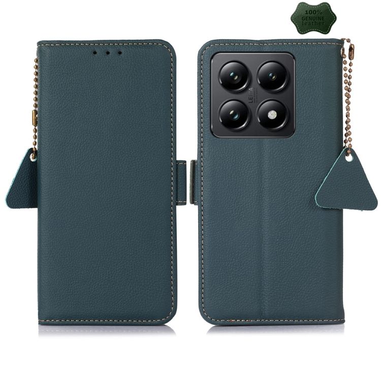 Peňaženkové puzdro RFID Leather case zelené – Xiaomi 14T | Kryty na mobil Kryty na mobil | Peňaženkové puzdro RFID Leather case zelené – Xiaomi 14T | Kryty na mobil