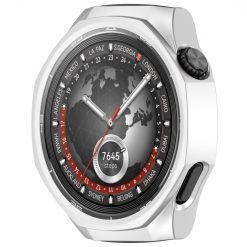 Puzdro Ring case strieborné pre Huawei Watch GT 5 Pro 46mm | Kryty na mobil Kryty na mobil | Puzdro Ring case strieborné pre Huawei Watch GT 5 Pro 46mm | Kryty na mobil