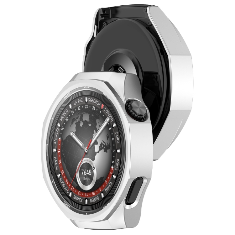 Puzdro Ring case strieborné pre Huawei Watch GT 5 Pro 46mm | Kryty na mobil Kryty na mobil | Puzdro Ring case strieborné pre Huawei Watch GT 5 Pro 46mm | Kryty na mobil