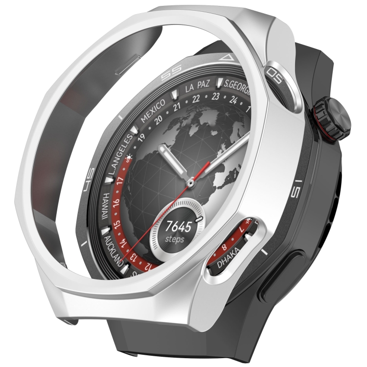 Puzdro Ring case strieborné pre Huawei Watch GT 5 Pro 46mm | Kryty na mobil Kryty na mobil | Puzdro Ring case strieborné pre Huawei Watch GT 5 Pro 46mm | Kryty na mobil