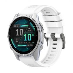 Remienok Solid Wristband biely pre Garmin Fenix 8 43mm