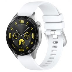 Remienok Solid Wristband biely pre Huawei Watch GT 5 46mm