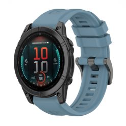 Remienok Solid Wristband bledomodrý pre Garmin Fenix E 47mm