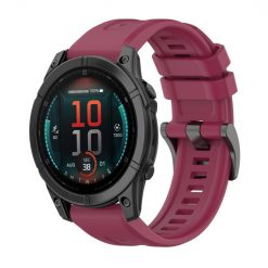 Remienok Solid Wristband bordový pre Garmin Fenix E 47mm