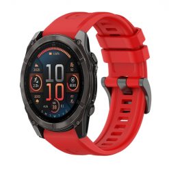 Kryty na mobil | Remienok Solid Wristband červený pre Garmin Fenix 8 51mm | Kryty na mobil