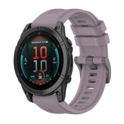 Remienok Solid Wristband fialový pre Garmin Fenix E 47mm