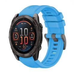 Kryty na mobil | Remienok Solid Wristband modrý pre Garmin Fenix 8 51mm | Kryty na mobil