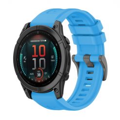 Remienok Solid Wristband modrý pre Garmin Fenix E 47mm