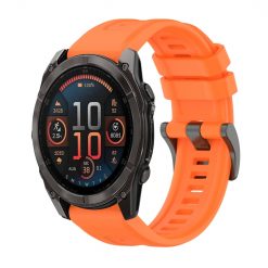 Kryty na mobil | Remienok Solid Wristband oranžový pre Garmin Fenix 8 51mm | Kryty na mobil