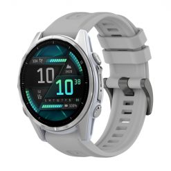 Kryty na mobil | Remienok Solid Wristband sivý pre Garmin Fenix 8 43mm | Kryty na mobil