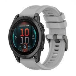 Remienok Solid Wristband sivý pre Garmin Fenix E 47mm