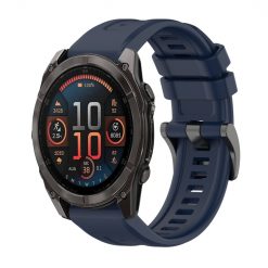 Remienok Solid Wristband tmavomodrý pre Garmin Fenix 8 51mm