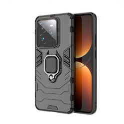 Odolný kryt Ring Armor čierny – Realme GT 7 Pro