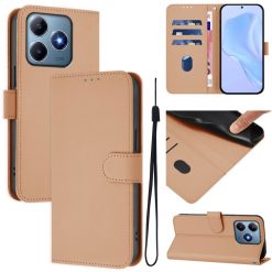 Peňaženkové puzdro Solid bledohnedé – Realme C61 / C63 | Kryty na mobil Kryty na mobil | Peňaženkové puzdro Solid bledohnedé – Realme C61 / C63 | Kryty na mobil