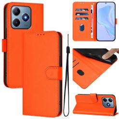 Peňaženkové puzdro Solid oranžové – Realme C61 / C63 | Kryty na mobil Kryty na mobil | Peňaženkové puzdro Solid oranžové – Realme C61 / C63 | Kryty na mobil