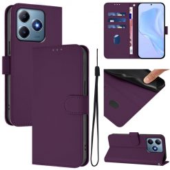 Kryty na mobil | Peňaženkové puzdro Solid tmavofialové – Realme C61 / C63 | Kryty na mobil