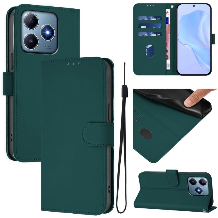 Peňaženkové puzdro Solid tmavozelené – Realme C61 / C63 | Kryty na mobil Kryty na mobil | Peňaženkové puzdro Solid tmavozelené – Realme C61 / C63 | Kryty na mobil