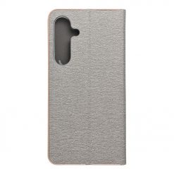 Kryty na mobil | Knižkové puzdro Luna Book strieborné – Samsung Galaxy S25 | Kryty na mobil