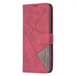 Knižkové puzdro Rhombus červené – Infinix Hot 50i / Smart 9 / Smart 9 HD