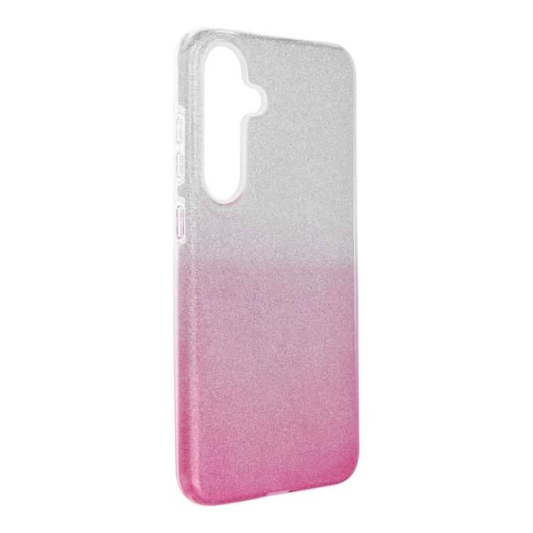 Ligotavý Kryt Forcell Shining transparentno-ružový – Samsung Galaxy S25 | Kryty na mobil Kryty na mobil | Ligotavý Kryt Forcell Shining transparentno-ružový – Samsung Galaxy S25 | Kryty na mobil
