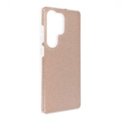 Ligotavý Kryt Forcell Shining zlatý – Samsung Galaxy S25 Ultra