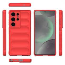 Kryty na mobil | Odolný kryt Magic Shield červený – Samsung Galaxy S25 Ultra | Kryty na mobil