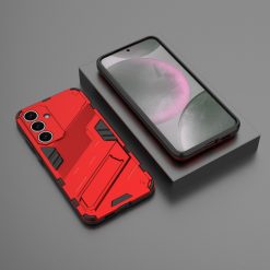 Kryty na mobil | Odolný Kryt Punk armor case červený – Samsung Galaxy S25+ (S25 Plus) | Kryty na mobil