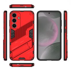Kryty na mobil | Odolný Kryt Punk armor case červený – Samsung Galaxy S25+ (S25 Plus) | Kryty na mobil