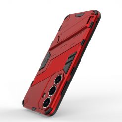 Kryty na mobil | Odolný Kryt Punk armor case červený – Samsung Galaxy S25+ (S25 Plus) | Kryty na mobil