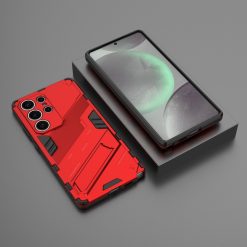 Odolný Kryt Punk armor case červený – Samsung Galaxy S25 Ultra | Kryty na mobil Kryty na mobil | Odolný Kryt Punk armor case červený – Samsung Galaxy S25 Ultra | Kryty na mobil