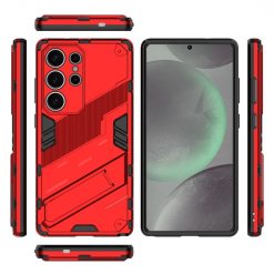 Odolný Kryt Punk armor case červený – Samsung Galaxy S25 Ultra | Kryty na mobil Kryty na mobil | Odolný Kryt Punk armor case červený – Samsung Galaxy S25 Ultra | Kryty na mobil