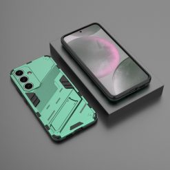 Kryty na mobil | Odolný Kryt Punk armor case zelený – Samsung Galaxy S25+ (S25 Plus) | Kryty na mobil