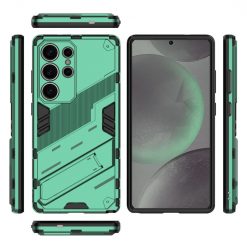 Kryty na mobil | Odolný Kryt Punk armor case zelený – Samsung Galaxy S25 Ultra | Kryty na mobil