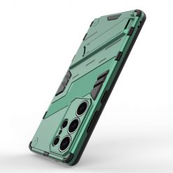 Kryty na mobil | Odolný Kryt Punk armor case zelený – Samsung Galaxy S25 Ultra | Kryty na mobil