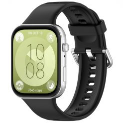 Kryty na mobil | Remienok Solid Wristband čierny pre Huawei Watch Fit 3 / Fit 4 / Fit 4 Pro | Kryty na mobil