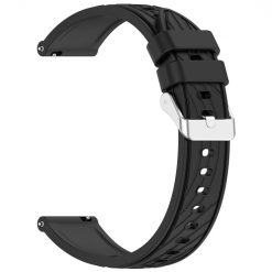 Kryty na mobil | Remienok Strip Pattern Wristband čierny pre Huawei Watch Ultimate (22mm) | Kryty na mobil
