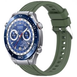 Remienok Strip Pattern Wristband zelený pre Huawei Watch Ultimate (22mm)