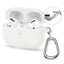 Silikónové puzdro Enkay Hook case biele – Apple AirPods 4