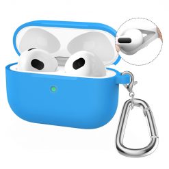 Silikónové puzdro Enkay Hook case modré – Apple AirPods 4