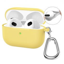 Silikónové puzdro Enkay Hook case žlté – Apple AirPods 4
