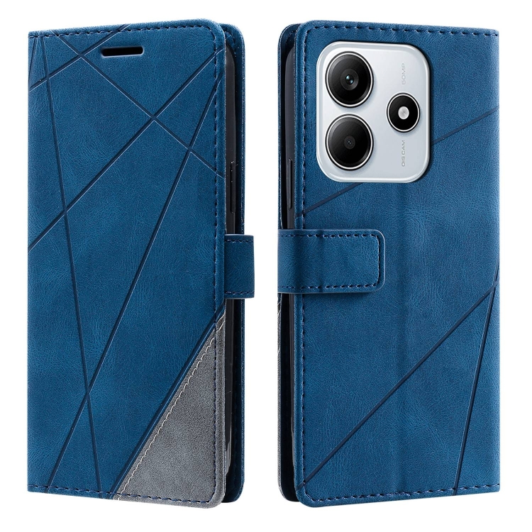 Knižkové puzdro Rhombus modré – Xiaomi Redmi Note 14 5G | Kryty na mobil Kryty na mobil | Knižkové puzdro Rhombus modré – Xiaomi Redmi Note 14 5G | Kryty na mobil