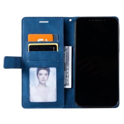 Kryty na mobil | Knižkové puzdro Rhombus modré – Xiaomi Redmi Note 14 Pro 5G | Kryty na mobil